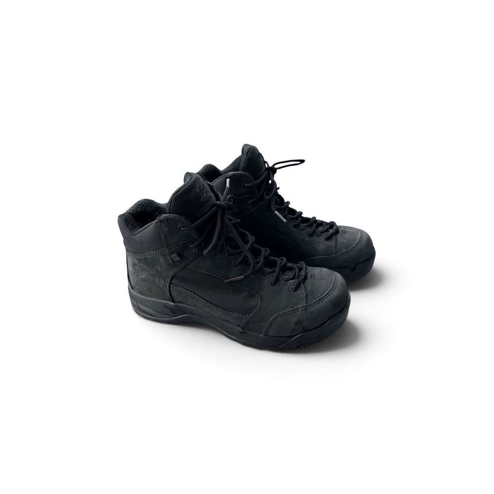 Danner DFA 4.5 Black Tactical Boots Mens 8 Leather Vibram Outsole 15406